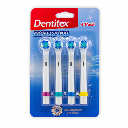 Dentitex Oscillating 4pk Replacement Heads