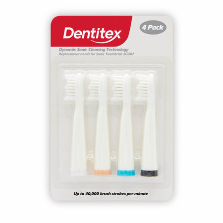 Dentitex Sonic Brush Replacement Heads 4pk