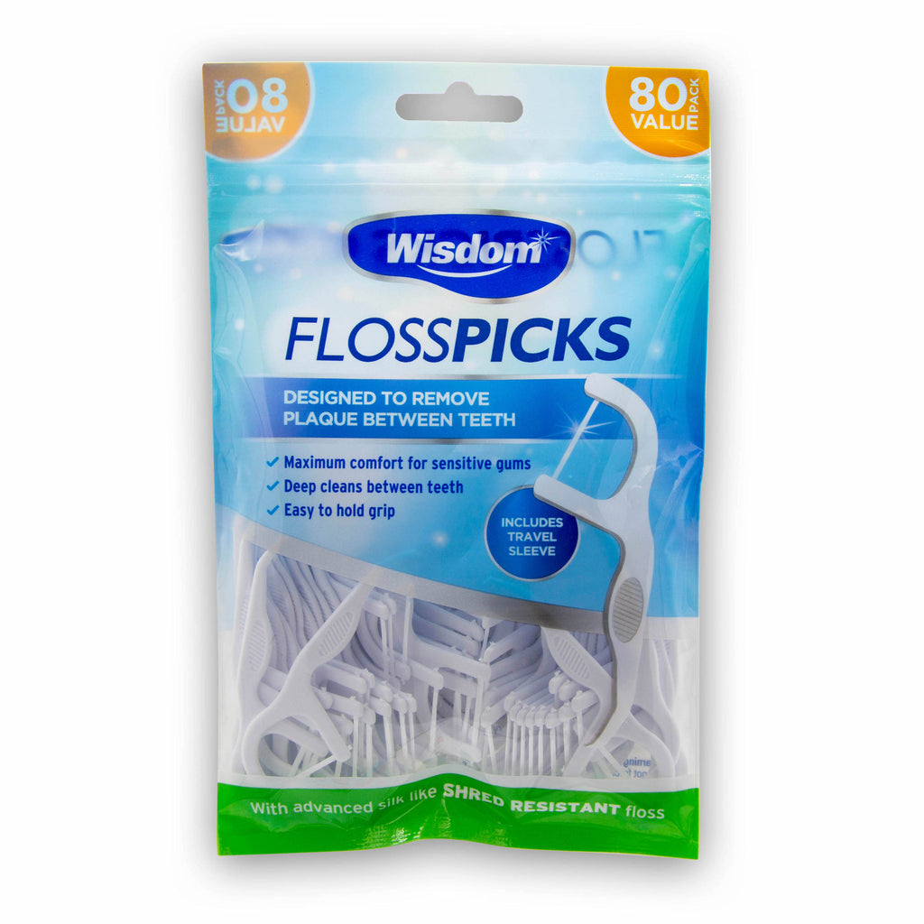 Wisdom Floss Picks 80 Pack